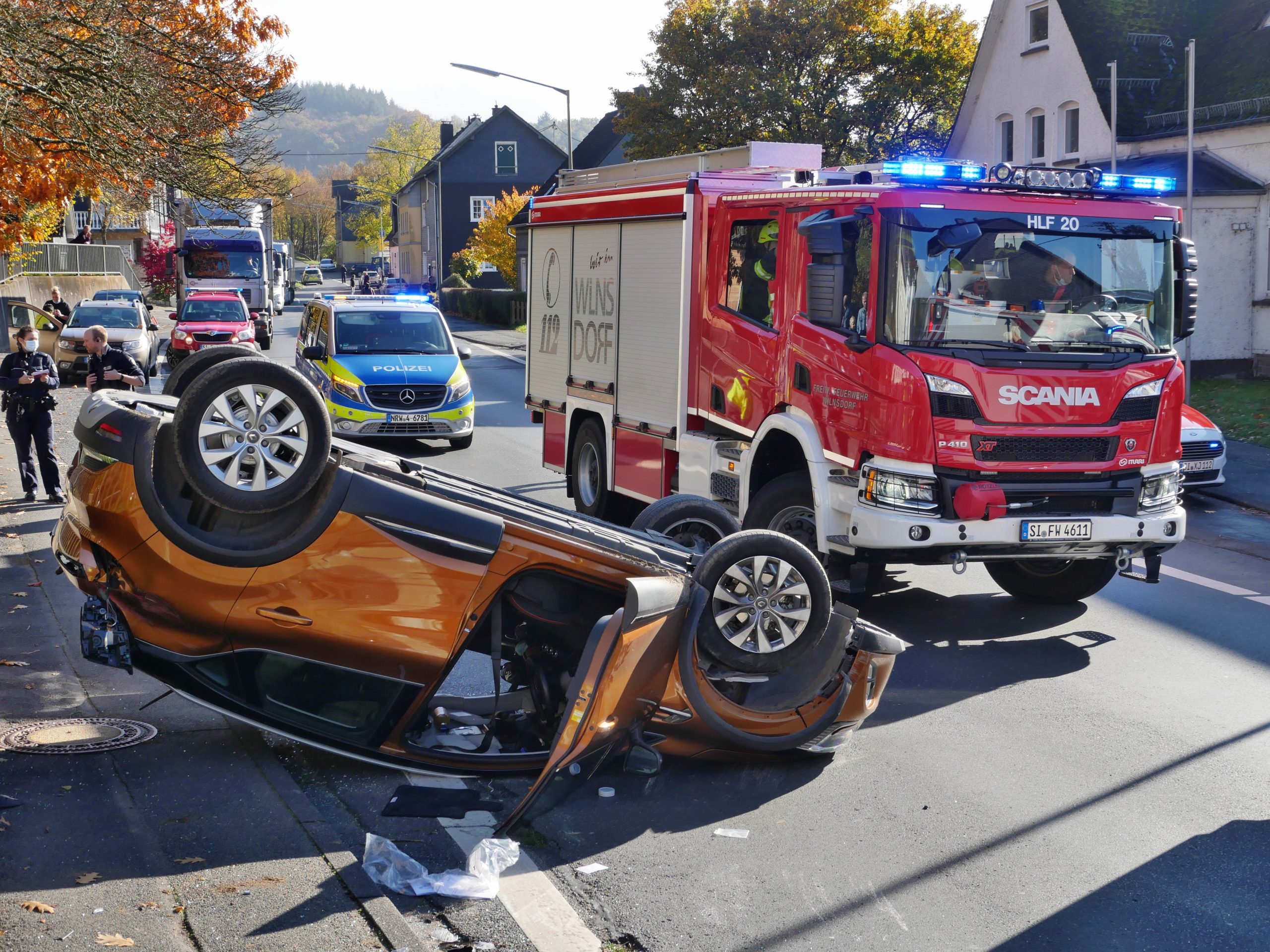 Autounfall in Wilden