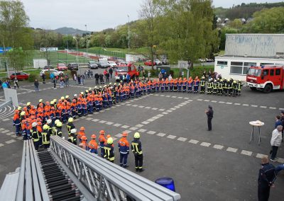 Auftaktübung der Jugendfeuerwehr der Gemeinde Wilnsdorf