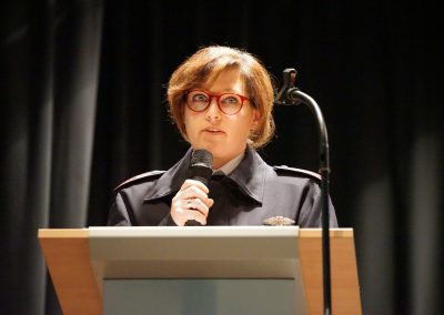 Gemeindejugendfeuerwehrwartin Martina Zimmermann konnte einen Zuwachs in den Reihen "ihrer" Jungen und Mädchen vermelden.