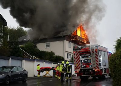 Dachstuhlbrand in Wilnsdorf