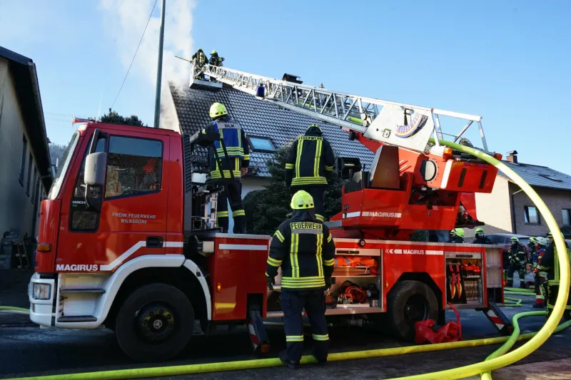 Wohnhausbrand in Gernsdorf