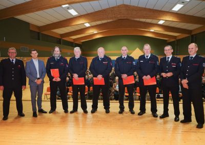 Ehrung für 40 Jahre aktiver Dienst in der Feuerwehr der Gemeinde Wilnsdorf