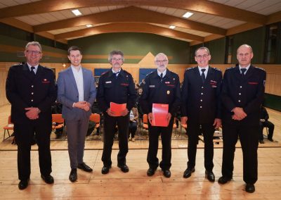 Ehrung für 50 Jahre aktiver Dienst in der Feuerwehr der Gemeinde Wilnsdorf