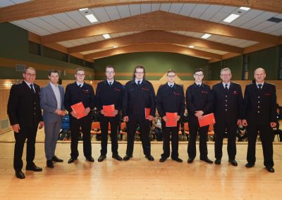 Ehrung für 10 Jahre aktiver Dienst in der Feuerwehr der Gemeinde Wilnsdorf