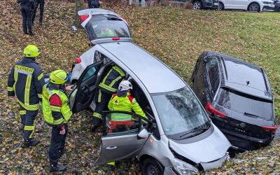 Wilnsdorf: Seniorin stürzt mit Auto Böschung hinab