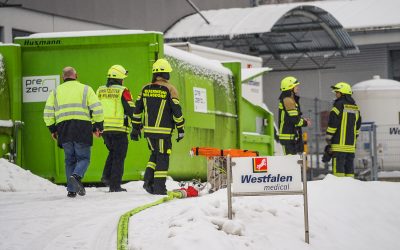 Wilnsdorf: Gasgeruch gemeldet – ABC-Einsatz im Gewerbegebiet Lehnscheid